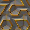 Geometrik 3D Efektli Duvar Kagidi
