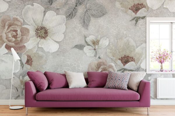 Soft Çiçekler Duvar Kağıdı A103-078
