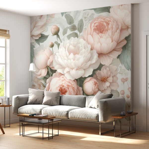 Baharın Zarafeti: Dev Pembe Peony Duvar Kağıdı