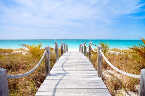Turks ve Caicos Sahili Duvar Posteri