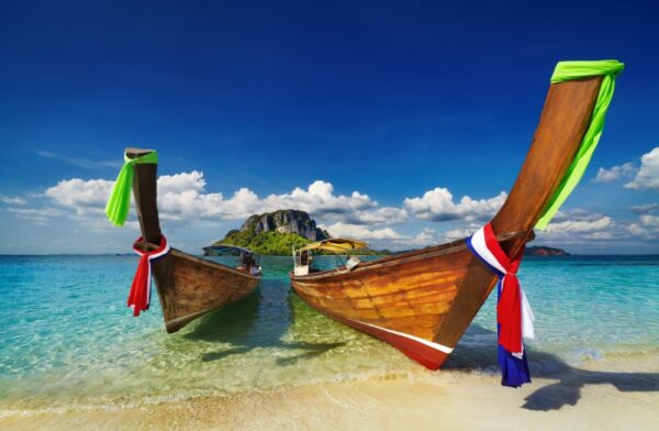 Uzun Kuyruklu Tekne Koh Samui Duvar Posteri