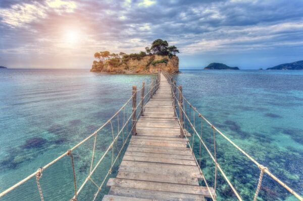 Agios Sostis Köprüsü Duvar Posteri