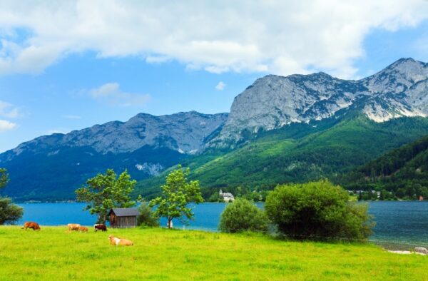 Avustralya Grundlsee Gölü Duvar Posteri