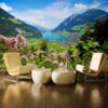 İsviçre Lake Lungern Gölü Duvar Posteri