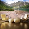 Polonya Morskie Oko Gölü Manzaralı Duvar Posteri