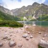 Polonya Morskie Oko Gölü Manzaralı Duvar Posteri
