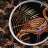 Nakış İşleme Flamingo 3D Duvar Posteri