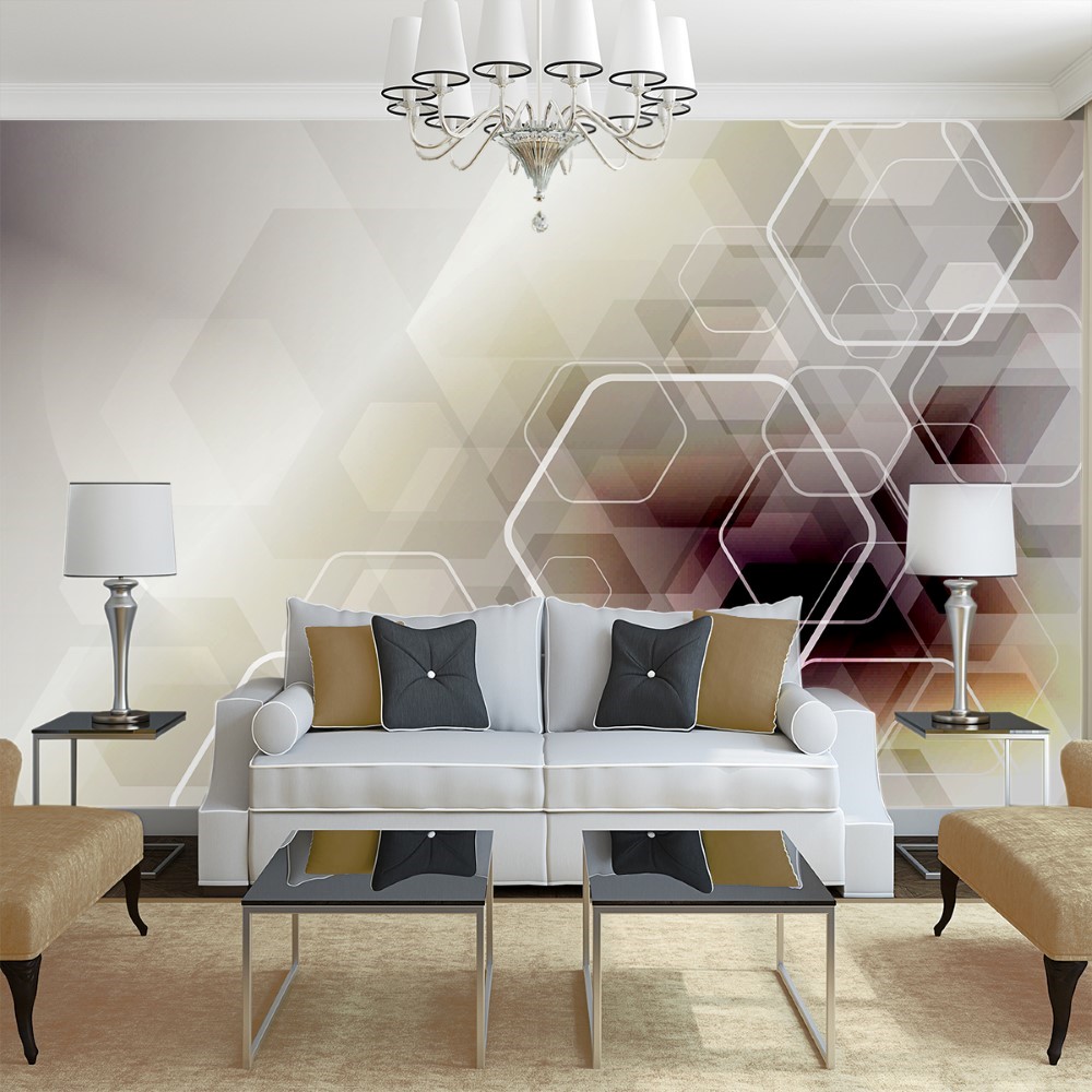 Renkli Geometrik Desenler Duvar Posteri