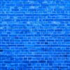 Background of old vintage brick wall Mavi Tuğla Duvar Posteri