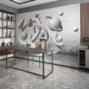 3D Geometrik Derinlik Duvar Kağıdı