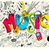 Music Yazılı Duvar Posteri