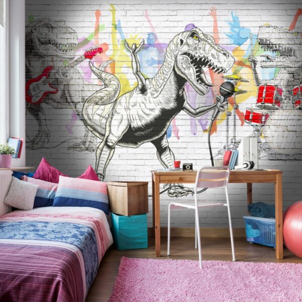 Dinozorlar Müzik Grubu Graffiti Duvar Kağıdı