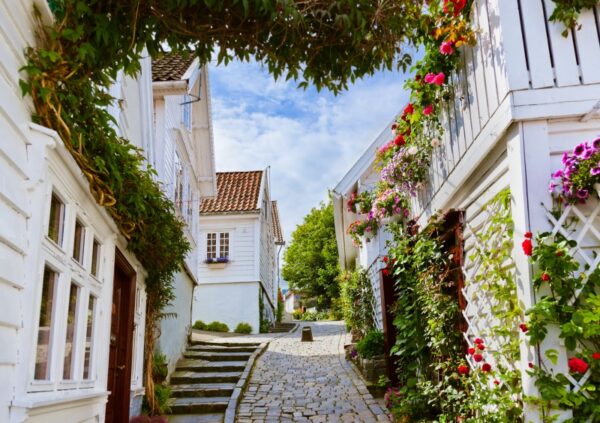 Stavanger Merkezinde Sokak Posteri