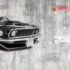 Duvar Önünde Duran Mustang Duvar Kağıdı