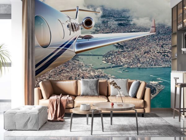 İstanbul Üzerinde Uçak - Özel tasarım