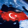 Ay Yıldızlı Harita Duvar Posteri