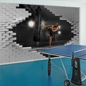 Spor Salonu Boks 3D Duvar Kağıdı Spor Salonu Boks 3D Duvar Kağıdı