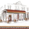 Sokak Cafe Duvar Posteri