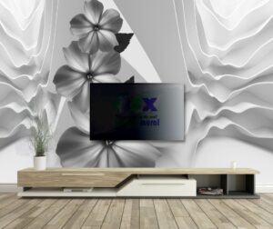 3D Çiçek Duvar Posteri 3D Çiçek Duvar Posteri