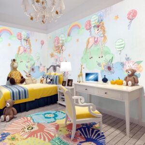 Unicornlar Çocuk Odası Duvar Kağıdı Unicornlar Çocuk Odası Duvar Kağıdı