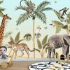 Safari Afrika Hayvanları Çocuk Odası Duvar Kağıdı 2
