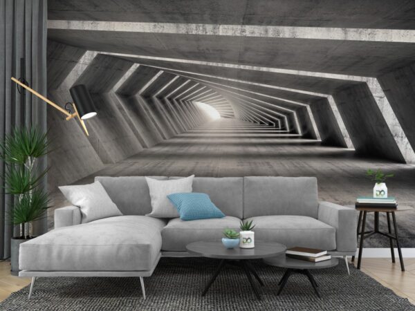 Beton Koridor Duvar Kağıdı