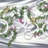3d Halkalar ve Sarmaşıklar Duvar Kağıdı 4
