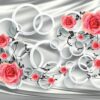 Halkalar ve Güller 3D Duvar Kağıdı N672-2