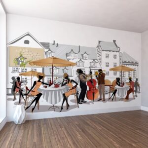 Sokak Kafe Duvar Posteri Sokak Kafe Duvar Posteri