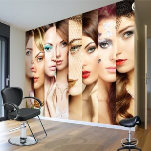 Kuaför Duvarları İçin Duvar Kağıdı Kuaför Duvarları İçin Duvar Kağıdı