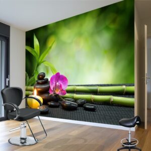 Mum ve SPA Taşları – Duvar Posteri Mum ve SPA Taşları - Duvar Posteri