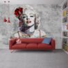 Marilyn Monroe Tasarım Duvar Posteri graffiti