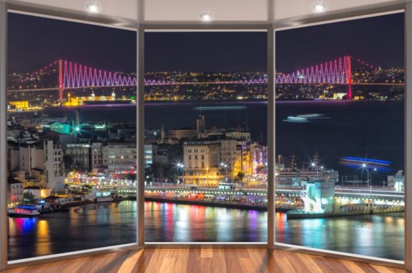 Pencereden İstanbul Duvar Kağıdı