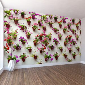 Duvarda Saksılar Duvar Kağıdı Duvarda Saksılar Duvar Kağıdı