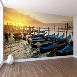 Venedik Gondolları Duvar Kağıdı PR052 Venedik Gondolları Duvar Kağıdı PR052