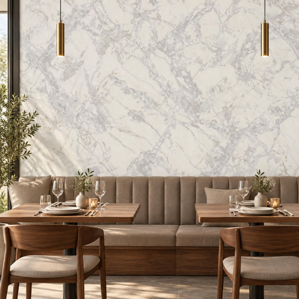 AFRA 80252 duvar kağıdı ile restoran – temsili mekân görselleştirmesi