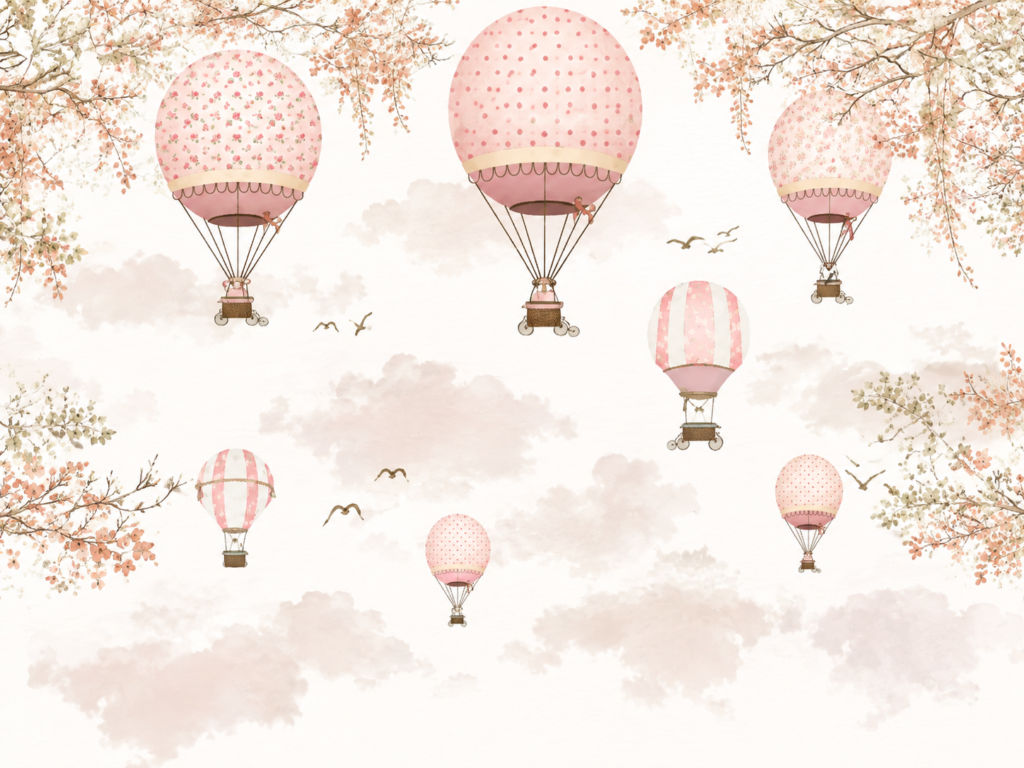 Pembe Balonların Çiçekli Yolculuğu 00